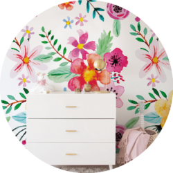 removable floral wallpaper kids