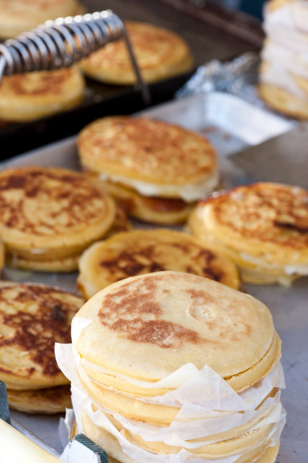 Arepas Colombia family breakfast