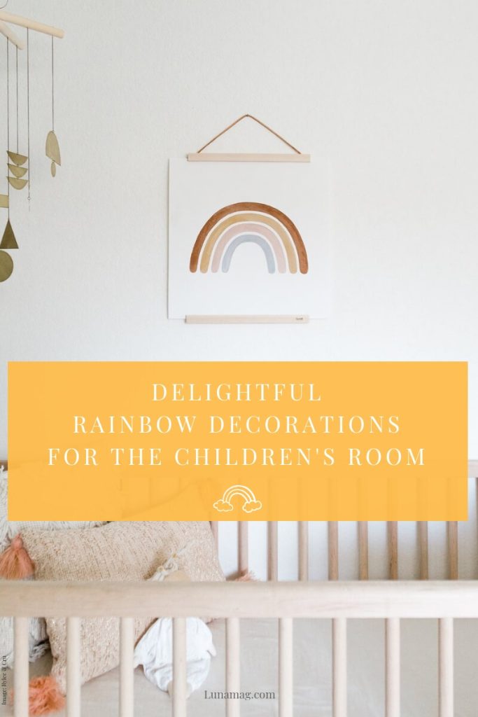 Delightful rainbow decorations for the children’s room