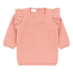 ruffled knitted jumper for kids