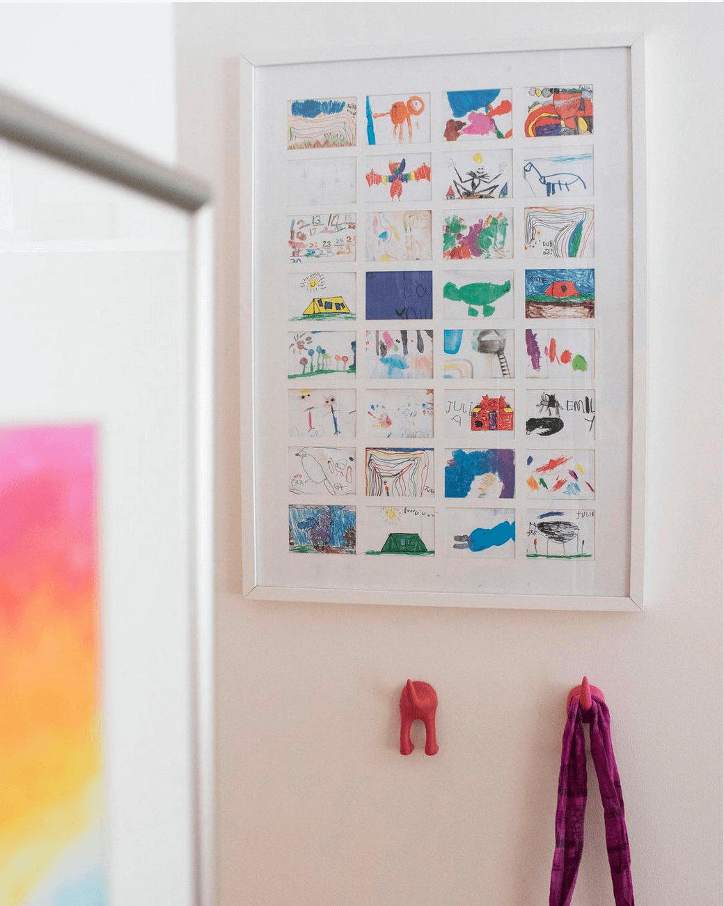 10 unusual and clever ideas to display your children's art