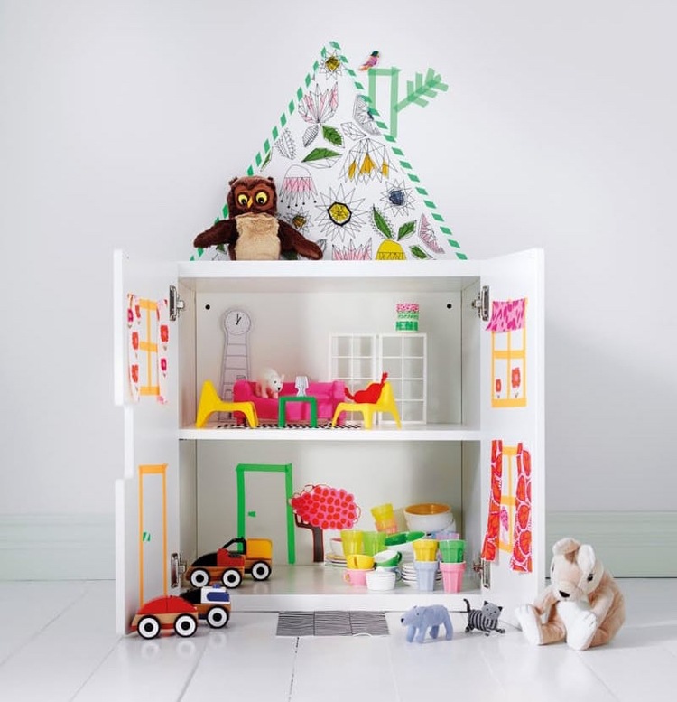 doll houses made from IKEA Furniture